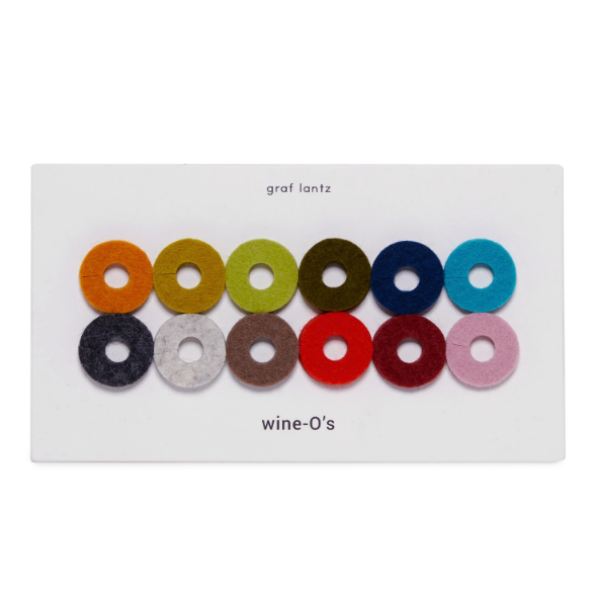 Wool Felt Wine Charms -Midcentury