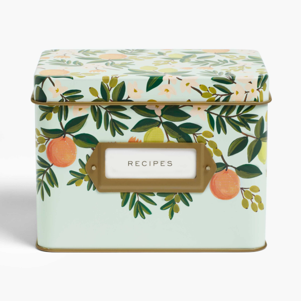 Citrus Floral Recipe Box