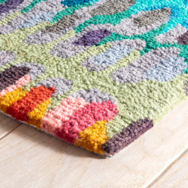 Paint Chip Multi Micro-Hooked Wool Rug