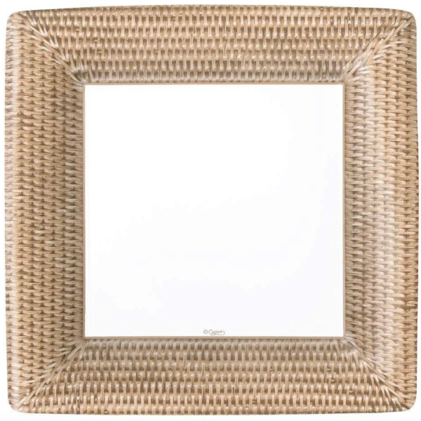 Rattan Paper Dinner Plates