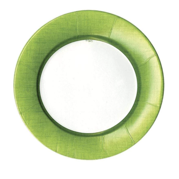 Linen Border Moss Salad Plates