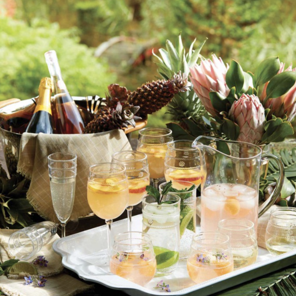 Isabella Acrylic Stemless Wine Set/4