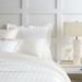 Herringbone White Matelasse Bedding