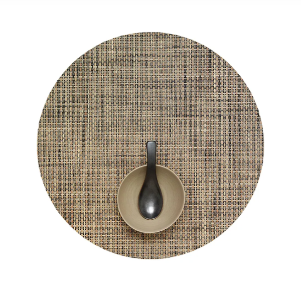 Round Placemats: Basketweave Bark