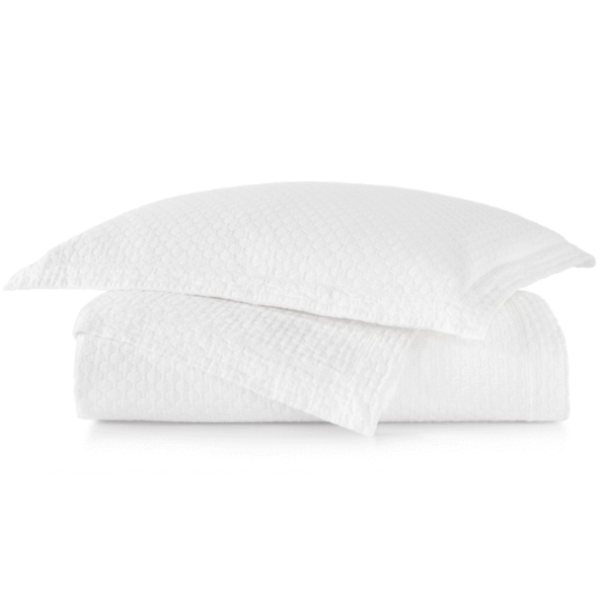 Juliet White Matelasse Coverlet & Shams