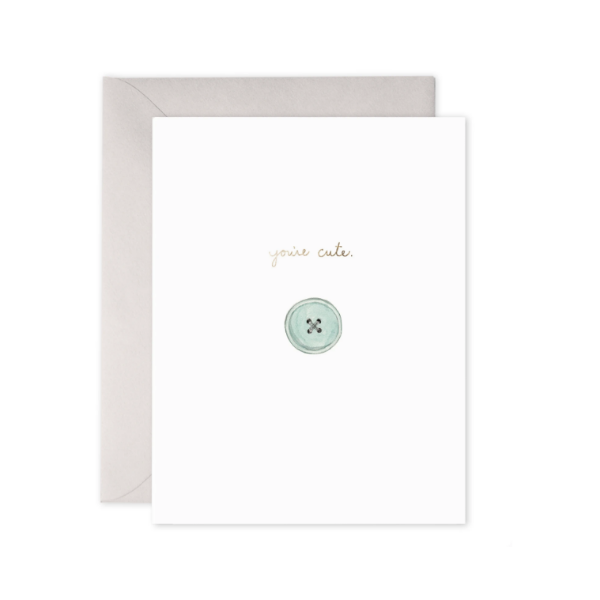 Cute As A Button Card