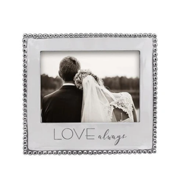 LOVE ALWAYS Beaded 5x7 Frame