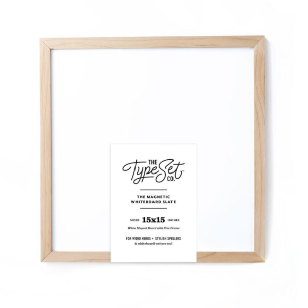 Magnetic Letter Board - Whiteboard - 15"x15"