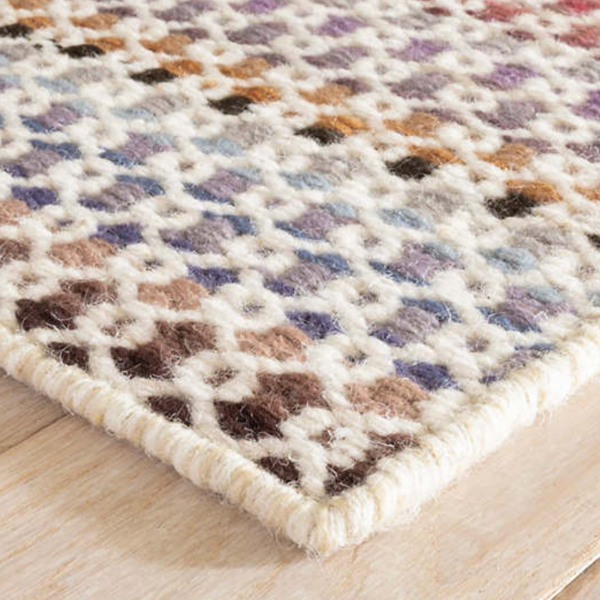 Poppy Woven Wool Rug: Multi