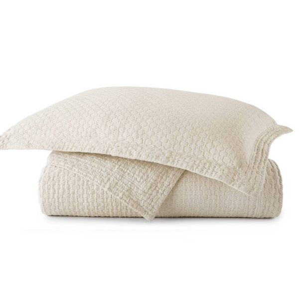 Juliet Linen Matelasse Coverlet & Shams