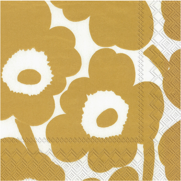 Unikko White Gold Lunch Napkin