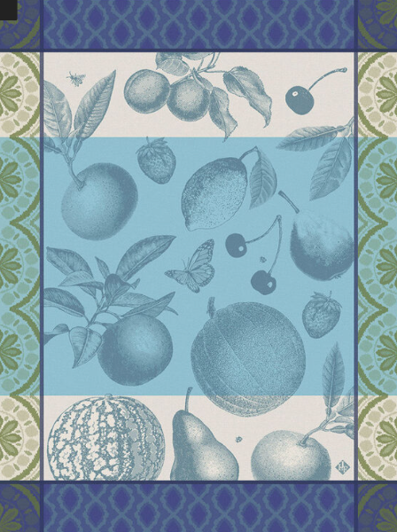 Arriere-Pays Blue Tea Towel