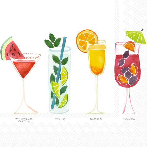 Summer Cocktails Lunch Napkin