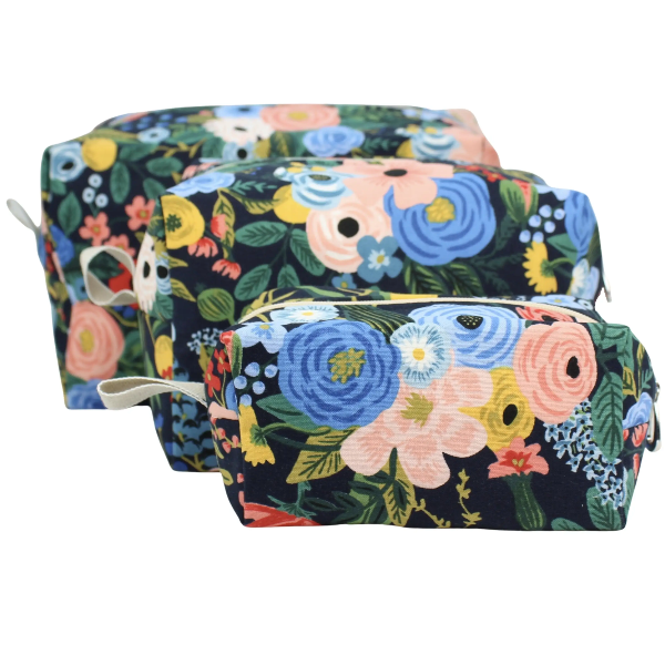 Dopp Kits- Navy Floral
