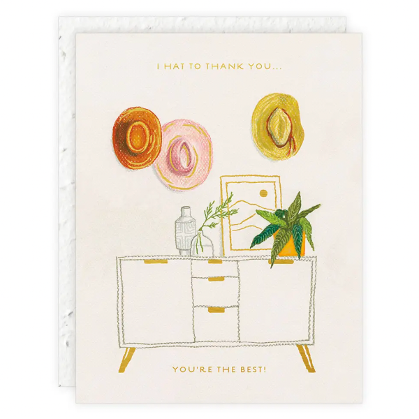 Hats Off Thank You Card