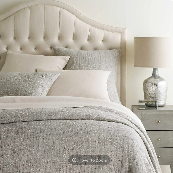 Elsa Grey Matelasse Bedding