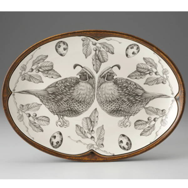 Oval Platter Quail