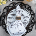 Woven Rattan Napkin Ring: Black Set/4