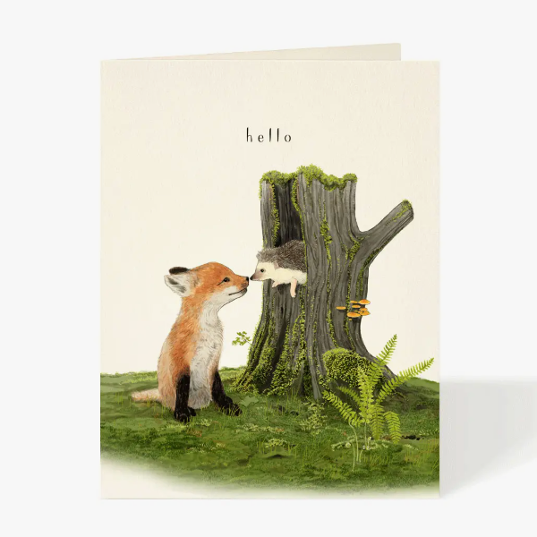 Fox And Hedgehog Everyday Card