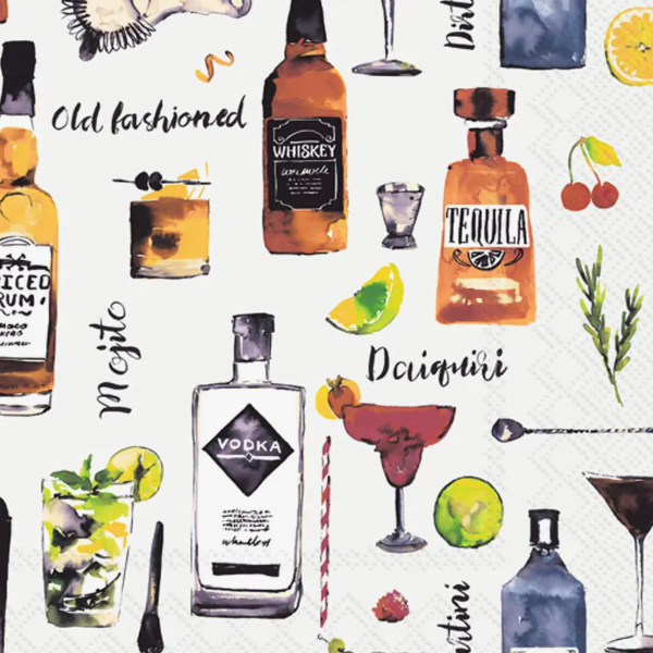 Cocktails Paper Cocktail Napkin