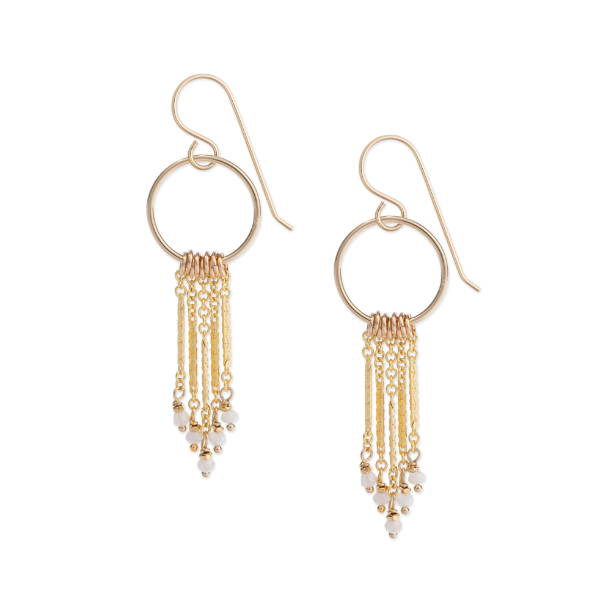 Bianca Circle Fringe Earrings