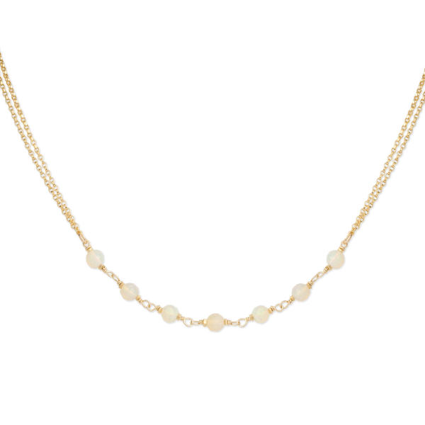 Viola Double Strand Necklace