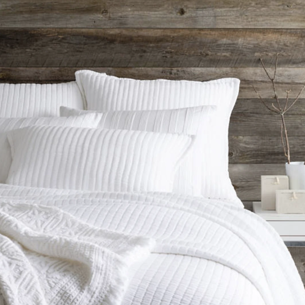 Boyfriend White Matelasse Shams