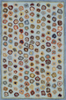 Cat's Paw Blue Wool Rug