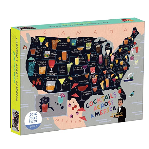 Cocktails Across America 1000-Pc Puzzle