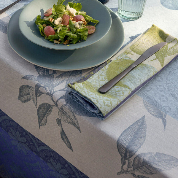 Arriere-Pays Blue Coated Table Linens