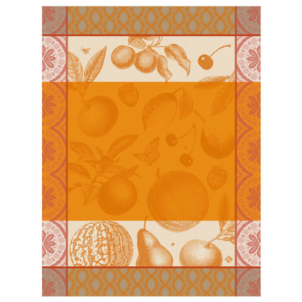 Arriere-Pays Orange Tea Towel