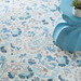 Ines Blue Micro Hooked Wool Rug