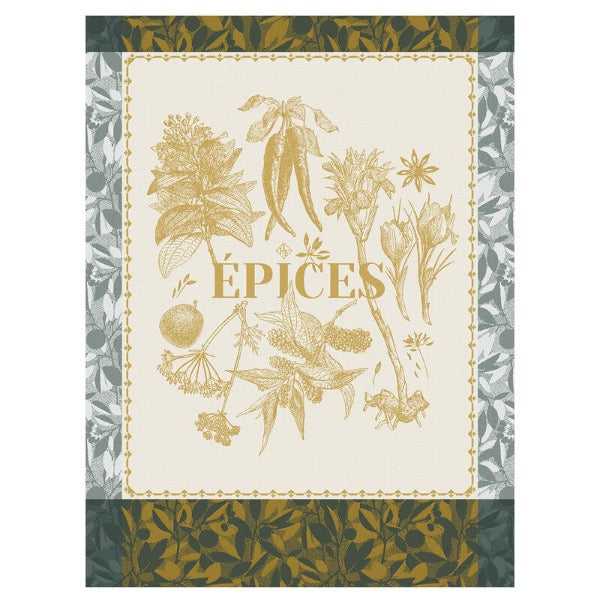 Épices & Aromates Yellow Tea Towel